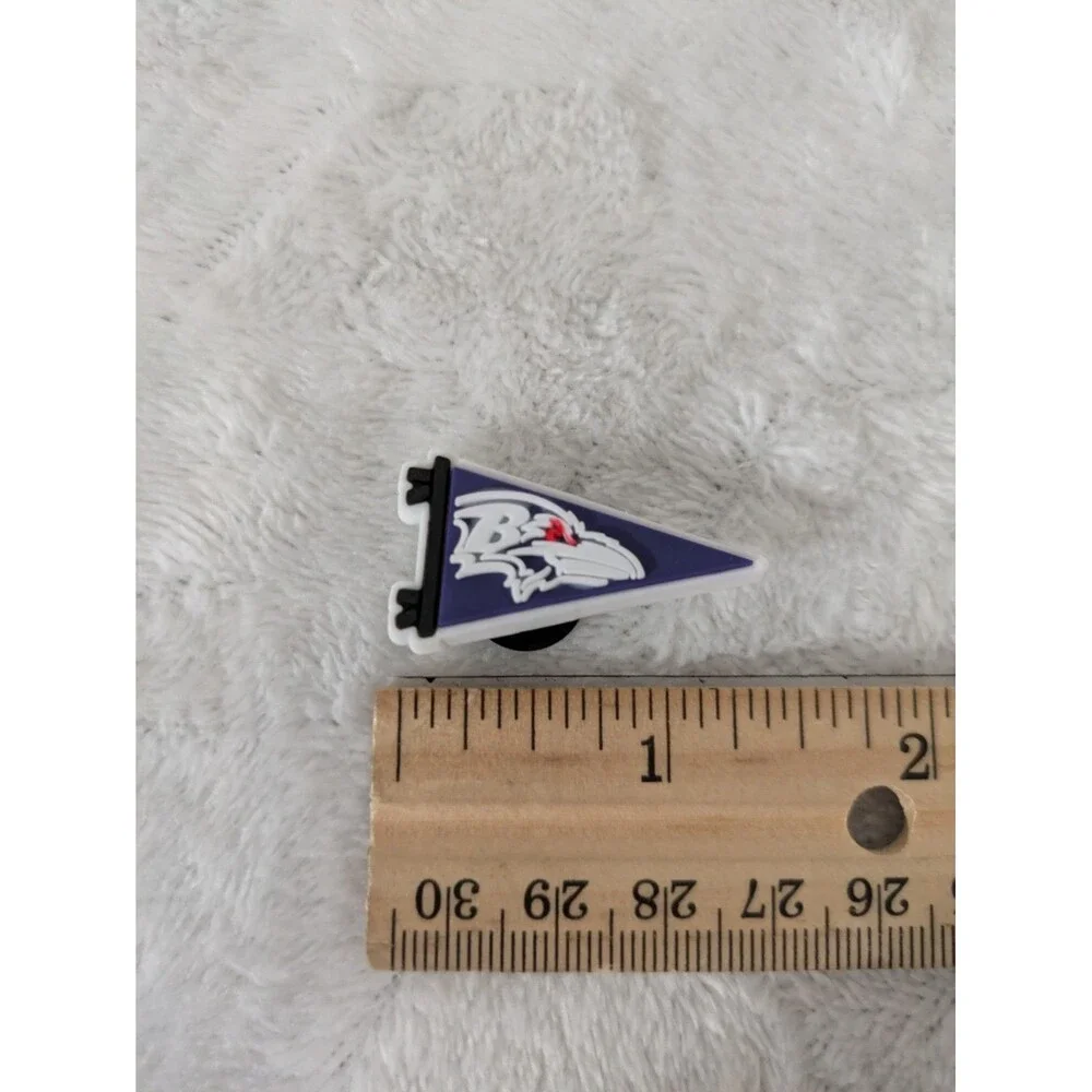 New Unbranded Baltimore Ravens Pennant Shoe Charm